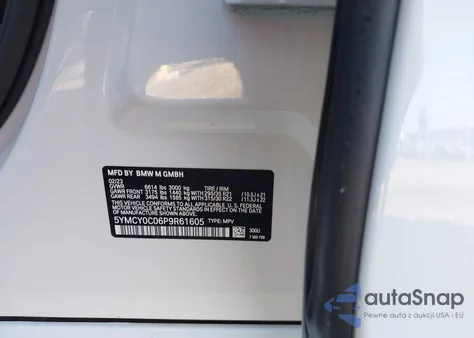 2023 BMW X6 M из США, поврежденный, VIN 5YMCY0C06P9R61605